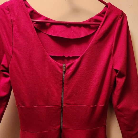 Banana Republic • seamed ponte flare-and-fit dress - Picture 7 of 10